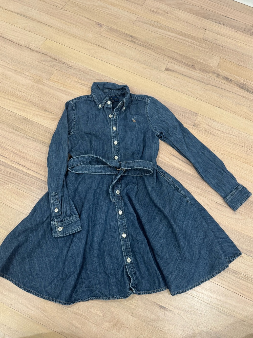 Ralph Lauren Size 8 Denim Dress